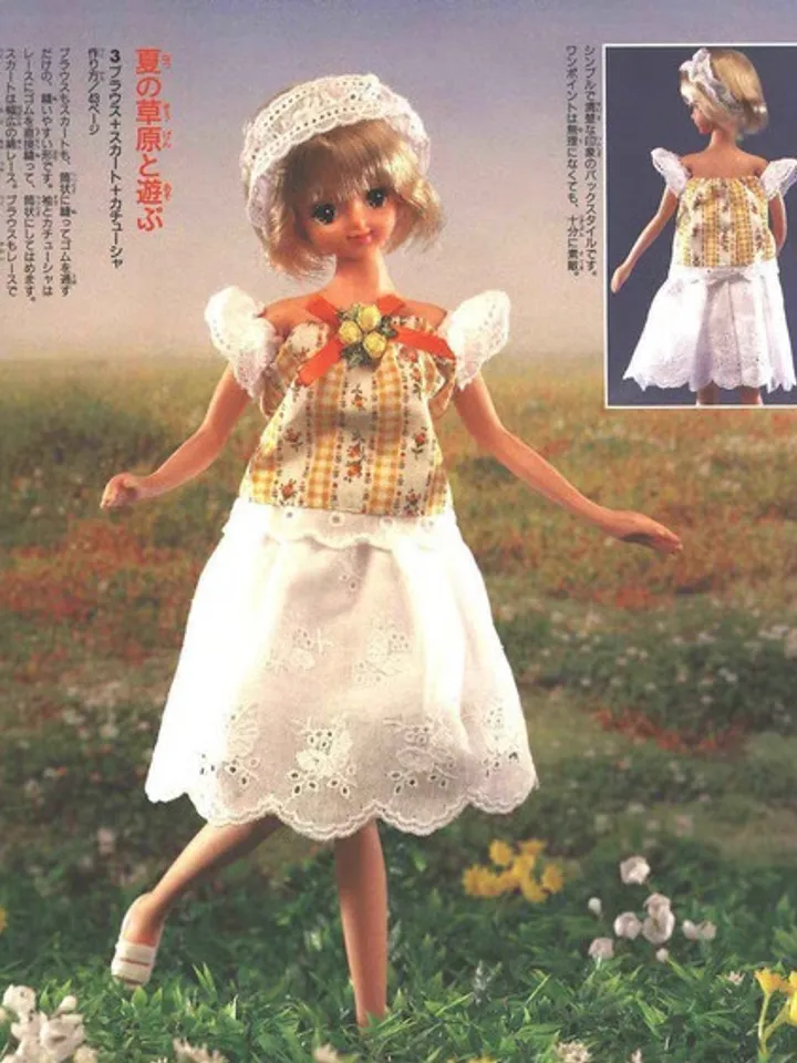 Clothes for Fashionable Dolls Japanese Magazine Sewing Pattern Wardrobe Clothes for Dolls Digital Download PDF