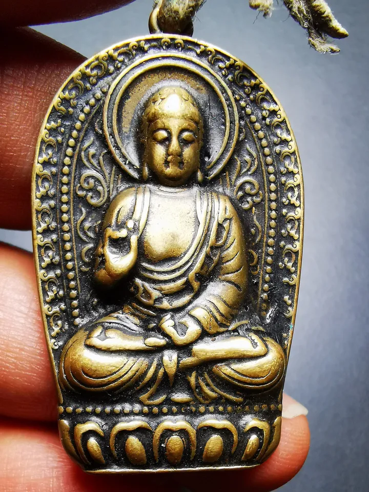 Gandhanra Tibetan Buddhist Amulet,Shakyamuni Pendant,Gautama Buddha Pendant,Made of Brass