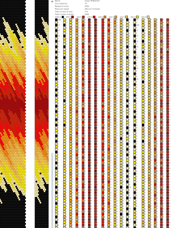 PDF Bead Crochet Pattern , Pattern for Necklace and Bracelet bead crochet
