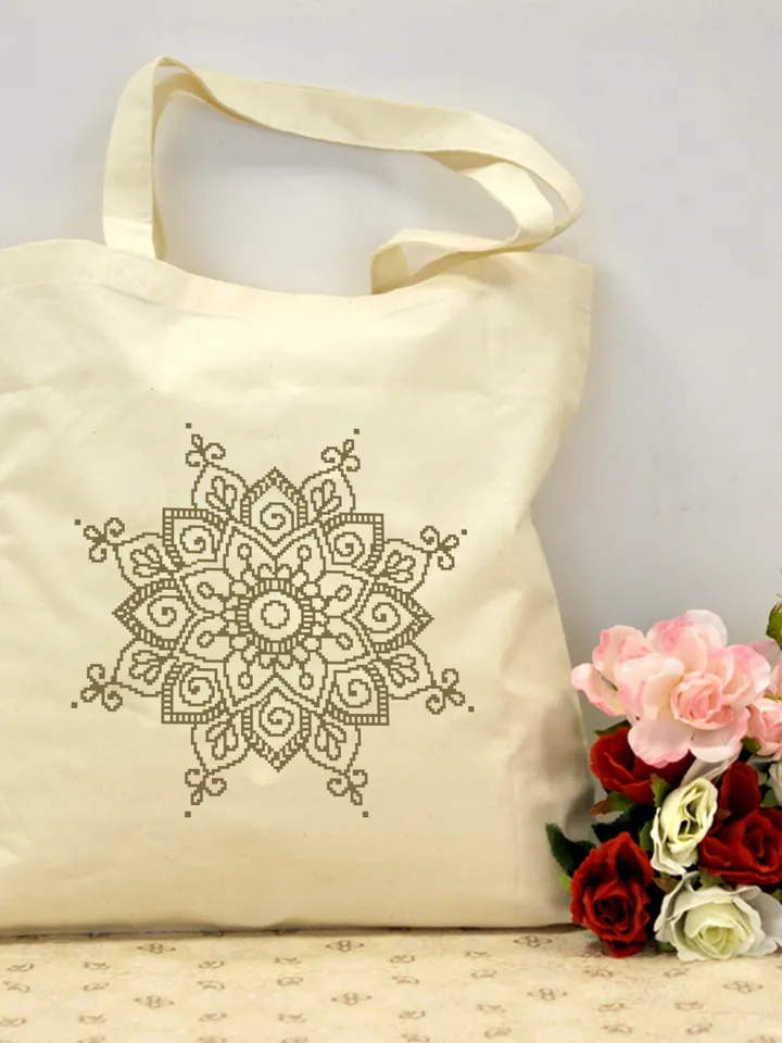 Mandala set cross stitch pattern download PDF Monochrome mandala cross stitch chart, Mandala ornament embroidery, Home decor Mandala PDF #S9
