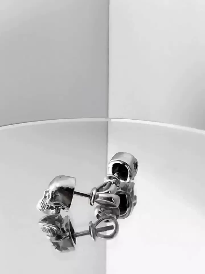 Stud Earrings Skulls.
Silver Skulls