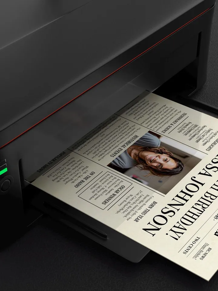 40th Birthday Newspaper Poster for Friend – Born in 1985 Sign, Back in 1985 Printable, Vintage 40th Birthday Gift for Her or Him