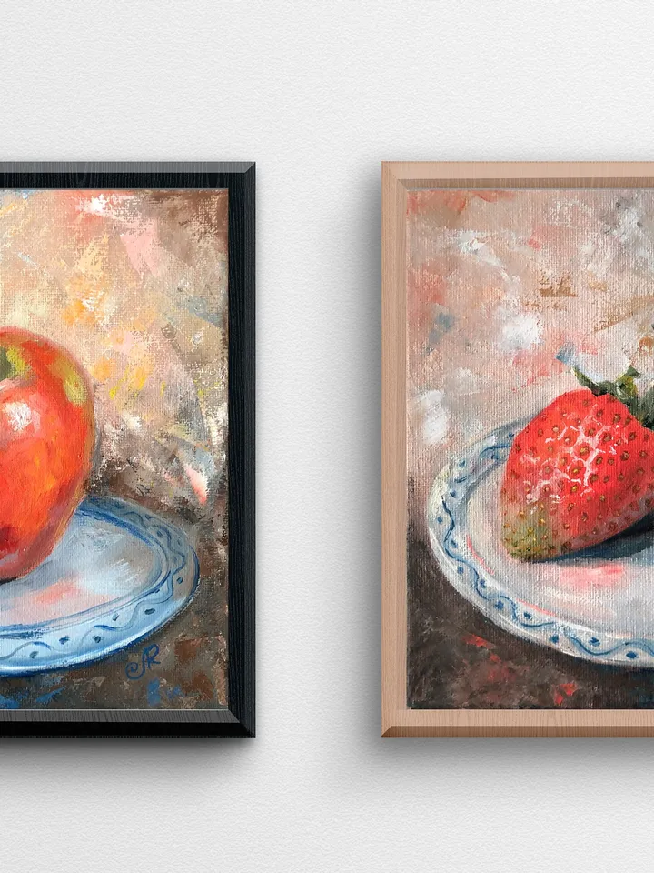 Apple Painting Fruits Oil Painting Original Kitchen Still life