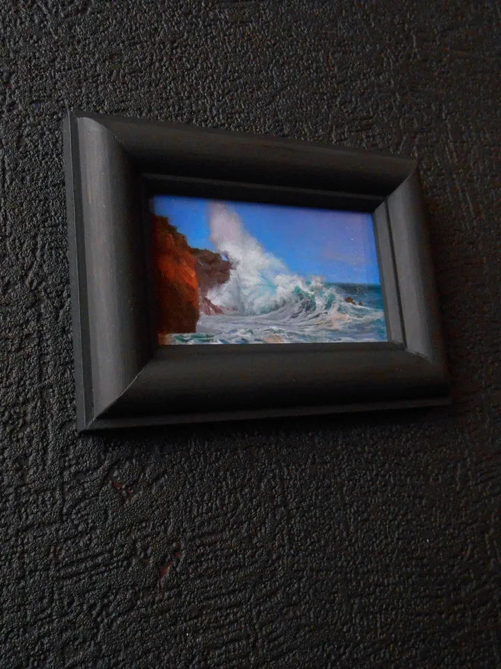 Seascape miniature oil painting Original artwork