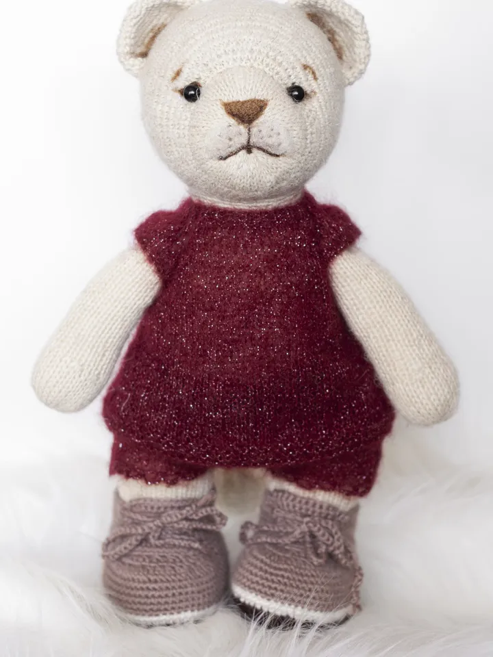 Amigurumi Lion, Doll clothes, Crochet animal lion, Handmade stuffed toy, Mohair toy, Wool babys toy, Organic toy