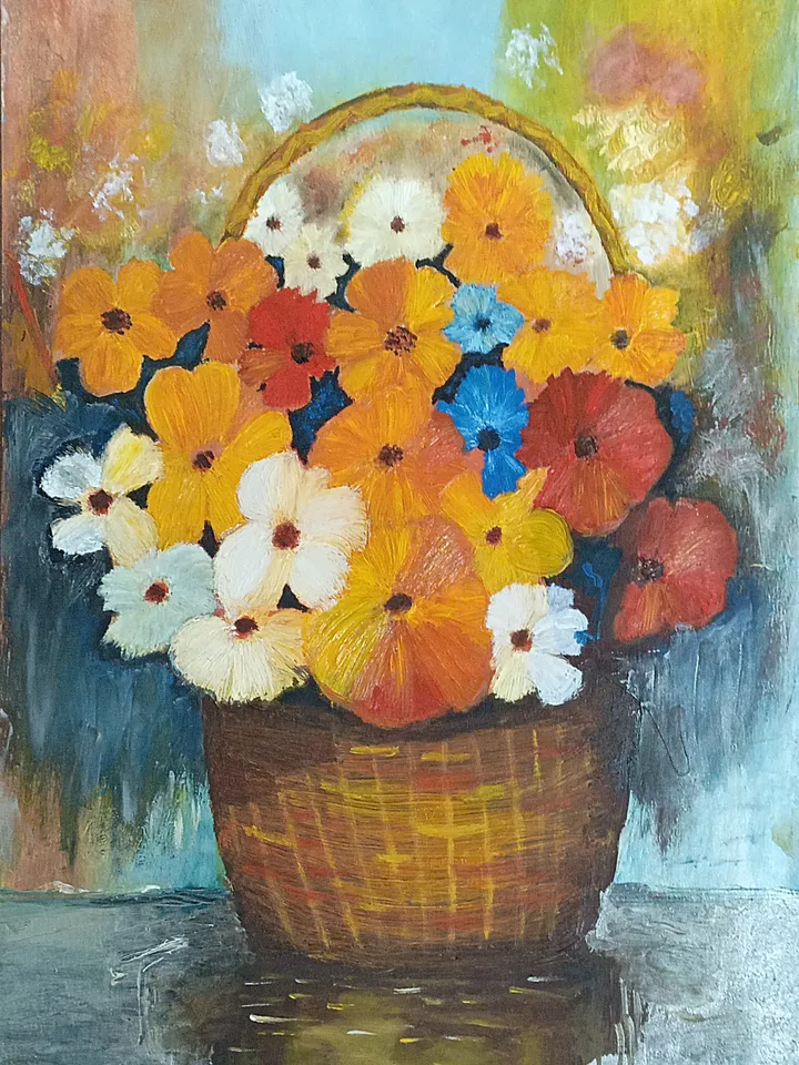 Flowers in a basket
