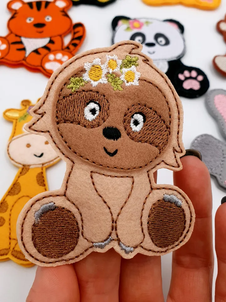 Machine Embroidery ITH Jungle Animals Finger Puppets Pattern + Bonus Developmental Play Guide & Audio Files