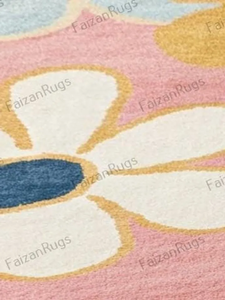 8x10,Pink rug,Floral rug,multi size,8x10,9x12,10x14,Handmade,area rug,Wool rug,Living room,Dining room,kids room,pink,home décor,area rug.