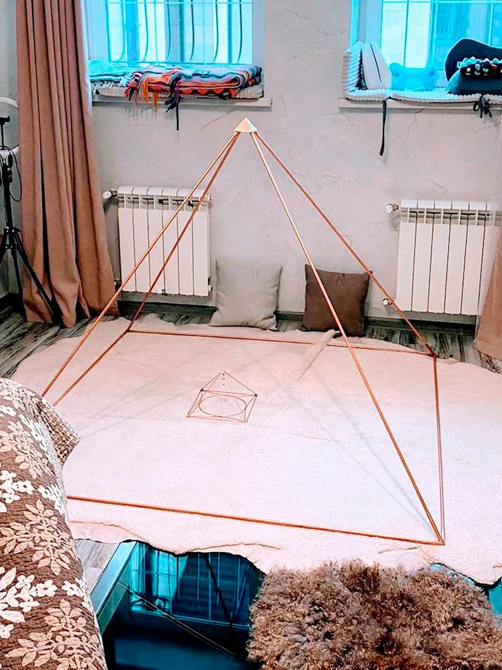 Copper pyramid healing, meditation copper pyramid , reiki healing tool