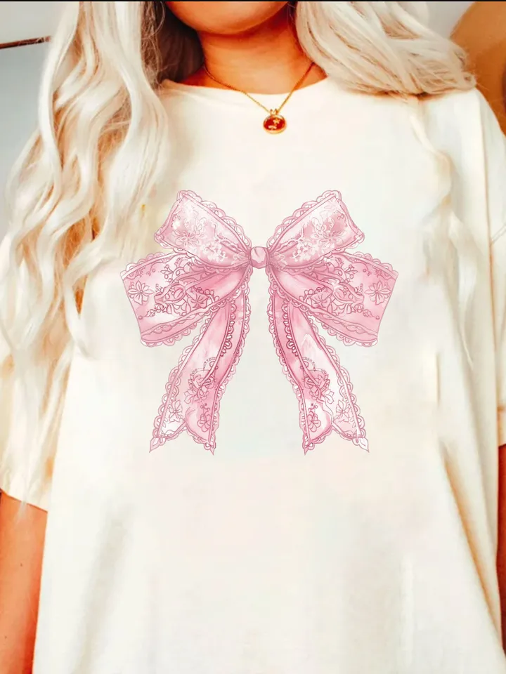 Coquette bow png lace png Coquette clipart design trending png retro mama png pink bow png soft girl aesthetic png tee shirt designs western