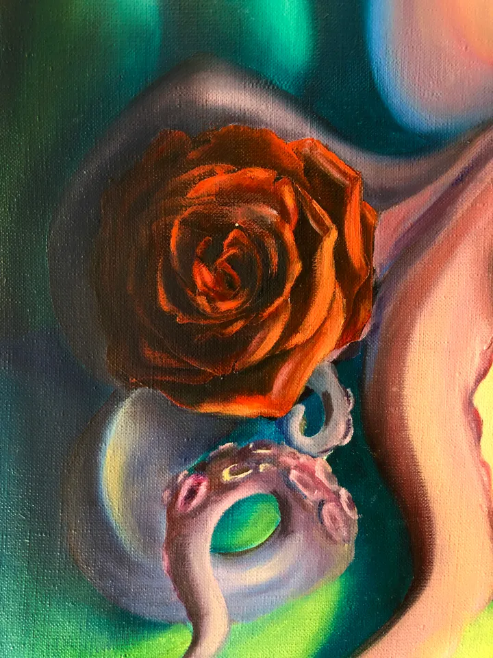 Octopus Painting Surrealism Original Art