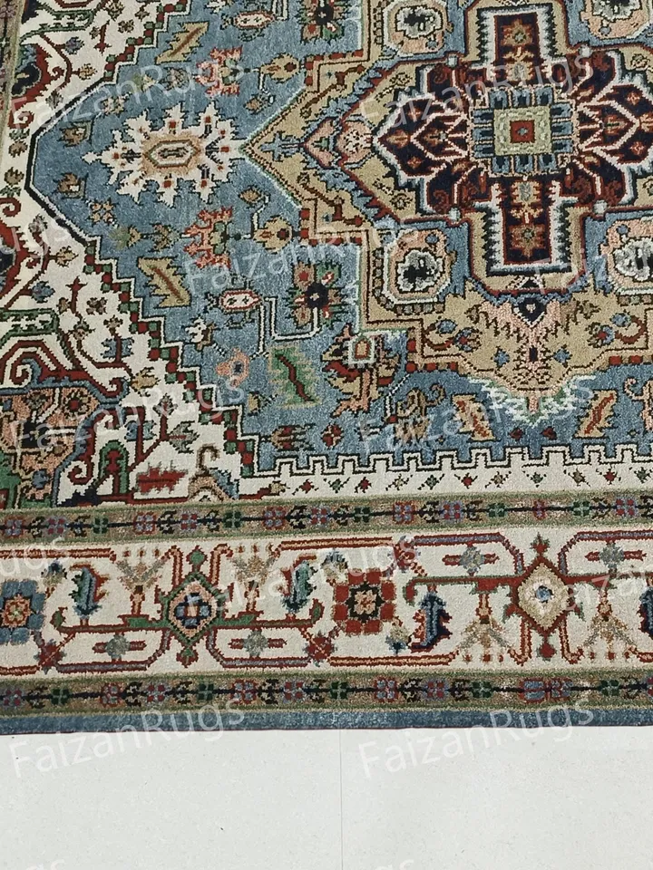 Antique Modern Oushak Rug Handmade 100% Wool Rug Pastel Area Rug Pastel Oushak Rugs for Living Bedroom Dining Office 8x10 9x12 10x14 12x15