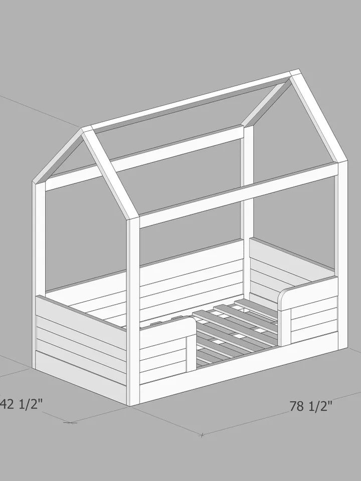 Montessori Bed Plan, Twin Size, DIY, PDF