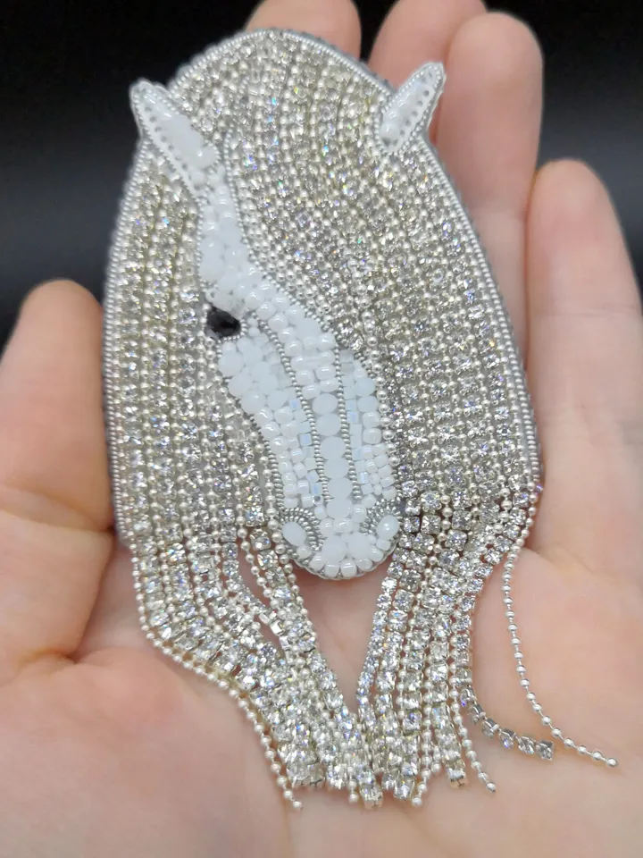 White Horse Brooch