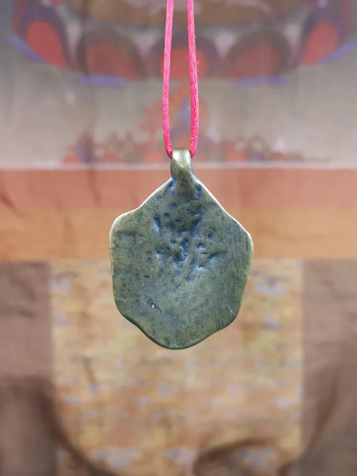 Gandhanra Antique Tibetan Buddhist Amulet Pendant - Garuda - The Golden-Winged Bird, Crafted from Copper,Size 2.1" * 1.4"