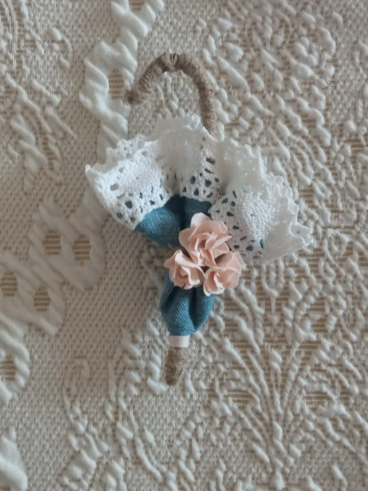Set of 2 denim brooches handmade/jeans brooches on a pin/blue brooch/women's accessories/gift for her/ mother day gift