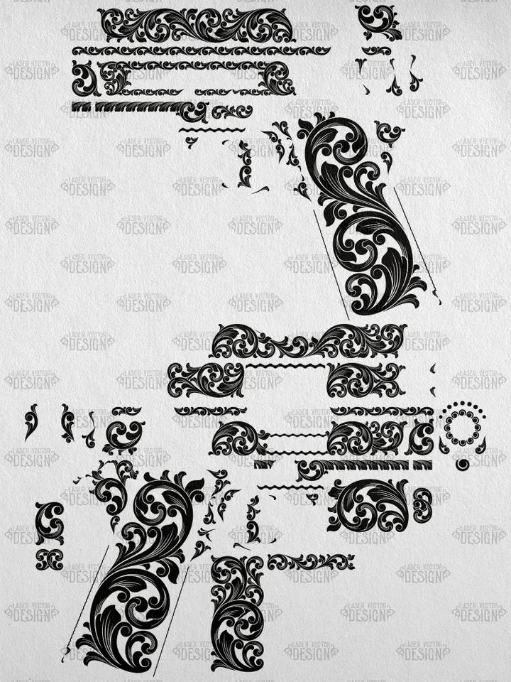 VECTOR DESIGN Colt 1911 Defender Scrollwork