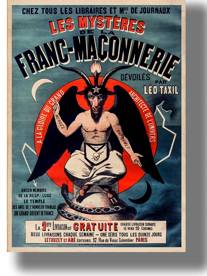 The Mysteries of freemasonry. Baphomet from the Masonic Mysteries.