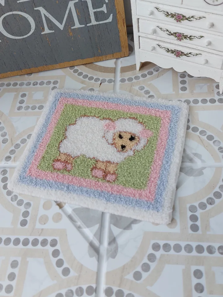 Miniature carpet for a dollhouse