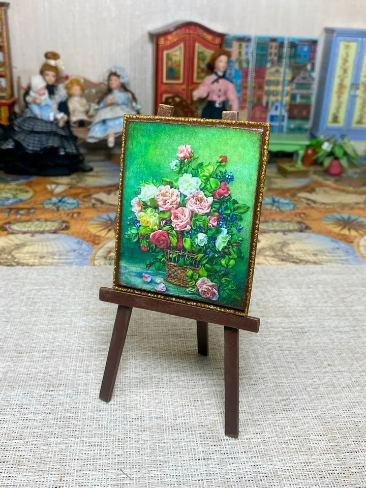 Painting for a doll's house. Photo print. 1:12. Dollhouse miniature.