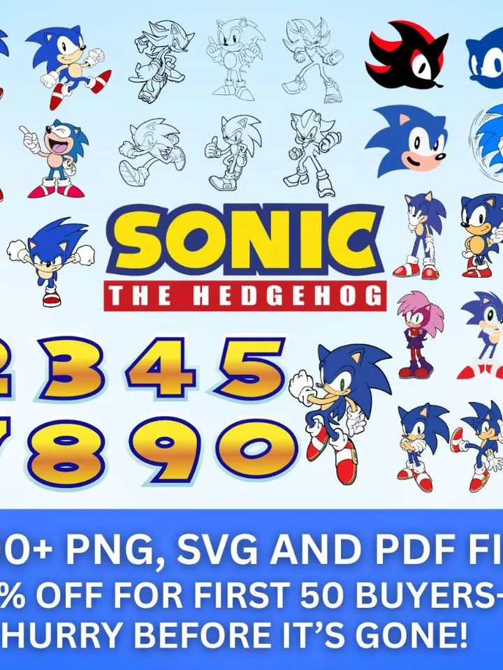 1000+ Sonic png, Bundle The Hedgehog, game png, cartoon PNG Bundle, Sonic Face svg, sonic Characters png, InstantDownload,Digital Download