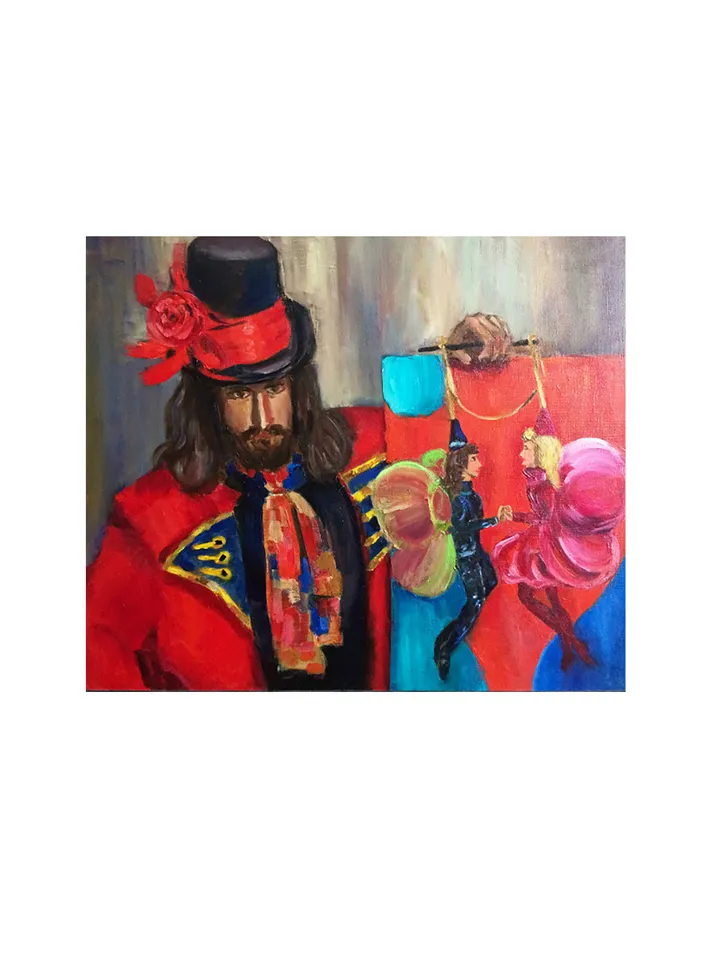 Man Portrait Painting Original Oil Painting on Canvas Figurative Art
