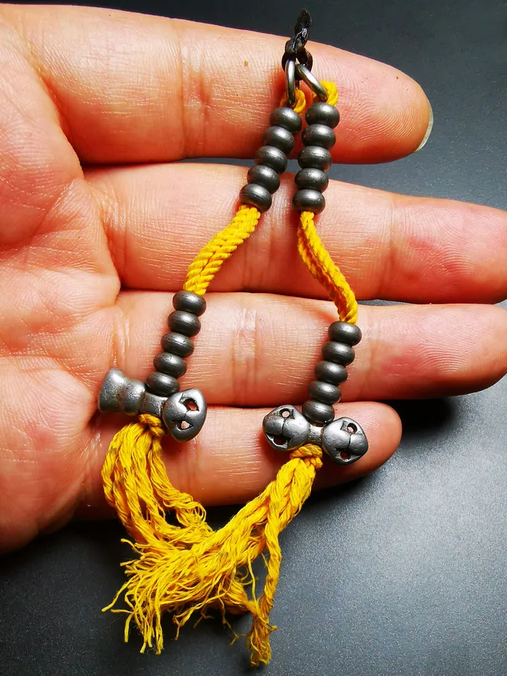 Gandhanra Handmade Tibetan Buddhist Mala Counters,Prayer Bead Counters,with Dorje and Vajra, Made of Cold Iron