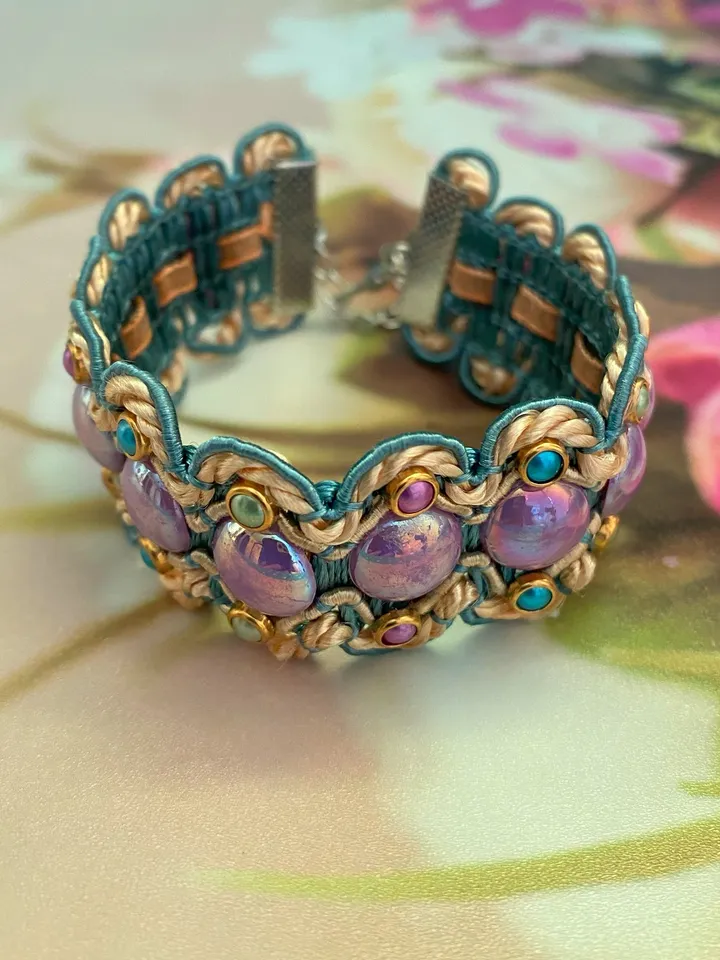 Summer bright handmade bracelet. Handmade jewelry