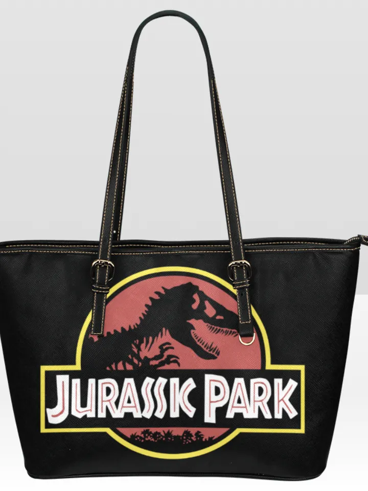 Jurassic Park Leather Tote Bag