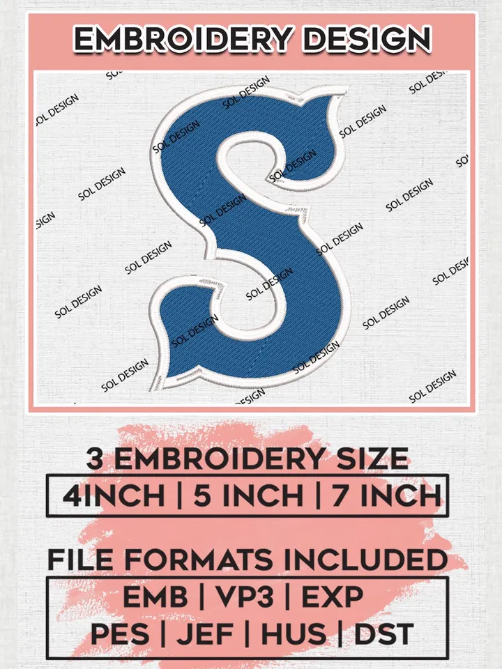 MiLB Syracuse Mets Embroidery Design Files, MiLB Syracuse Mets Logo, Minor League Baseball Logo Embroidery Designs, MiLB embroidery designs, Machine embroidery designs, Digital Download