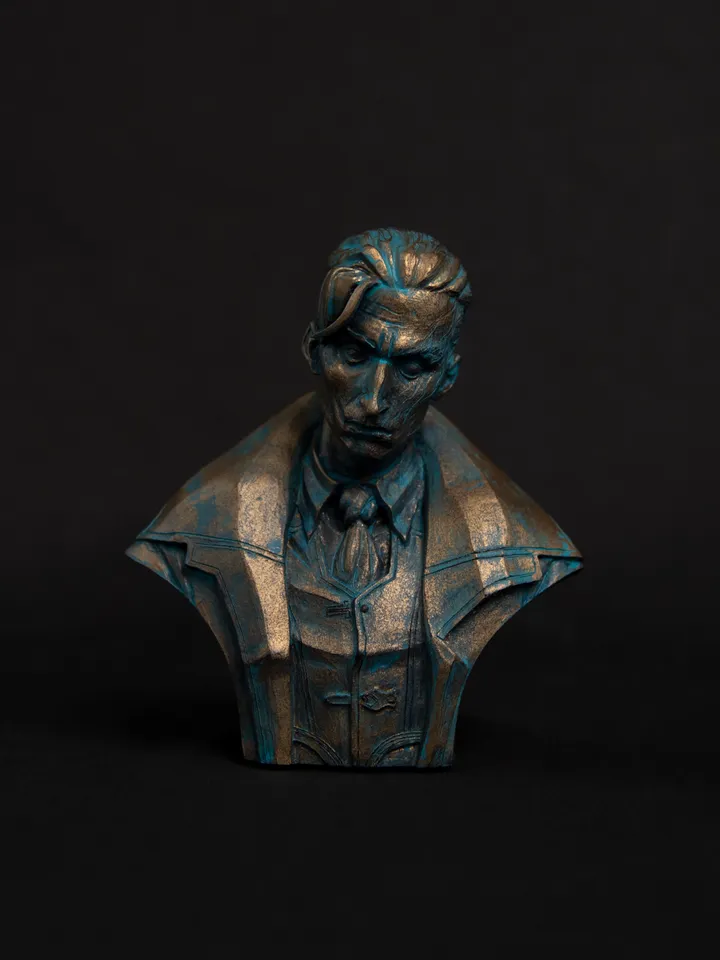 Bust of Silco from "Arcane" (Bronze with a patina)