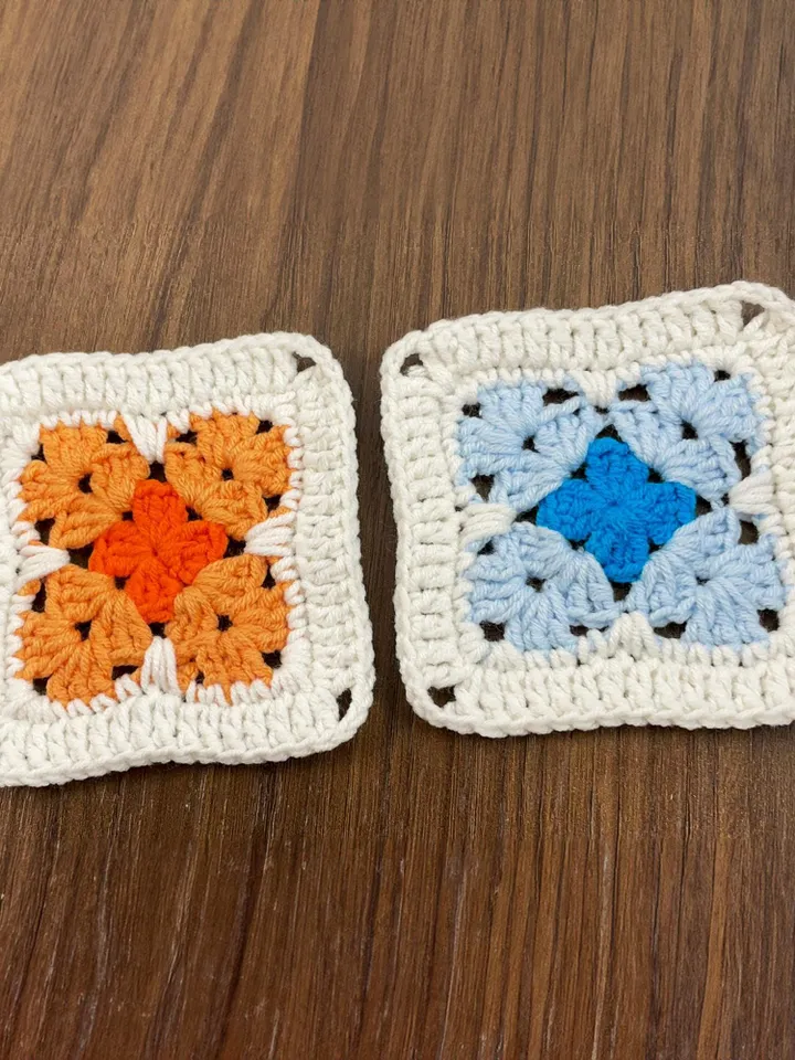 Floral Granny Square Crochet Pattern PDF, Flower Motif Tutorial for Beginners, DIY Blanket, Pillow, or Bag Design