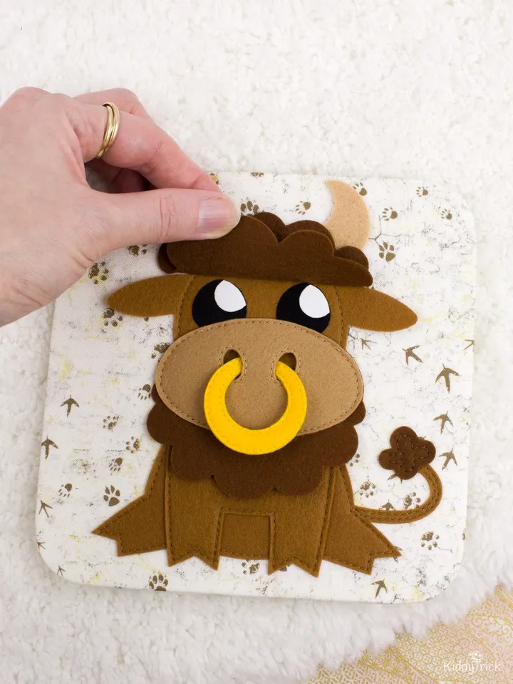 Bull - Felt Applique - Sewing Pattern
