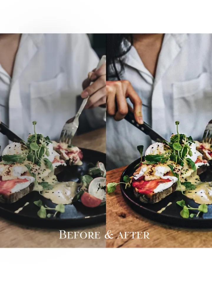 Mobile Lightroom Presets, Lightroom presets for food, Aesthetic presets, Photo filters for food, for food blogger, Cook