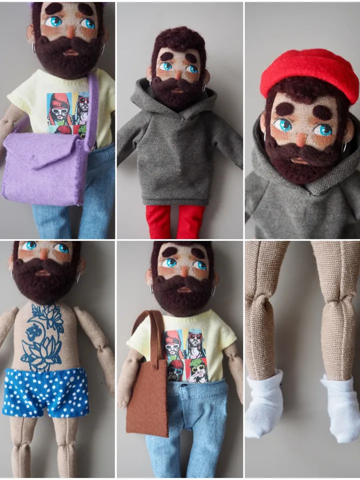 PDF sewing pattern Clothes for Rockanddoll