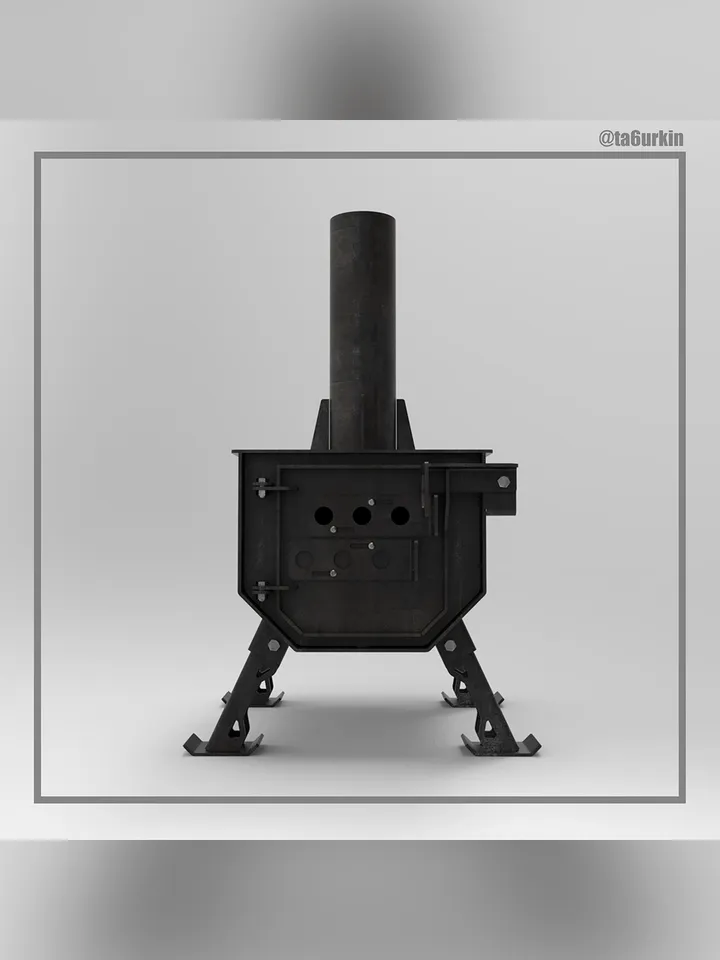 Welding Project Plans Drawings Stove 2 (DXF, PDF)