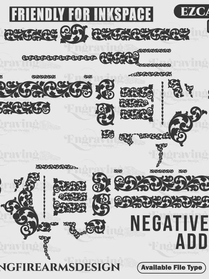 ColtPython 4.25in scroll design svg,lasercut,laserengraving,fiberlaser,engravingfiles,laserpattern,engravingdesign,engravingpattern,metalart