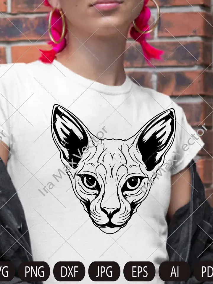 Sphinx Cat Svg, Sphinx Cat  face ,  Sphinx Cat  head , Sphinx Cat Files, Sphinx Cat Silhouette, Sphinx Cat Design File Cutting File