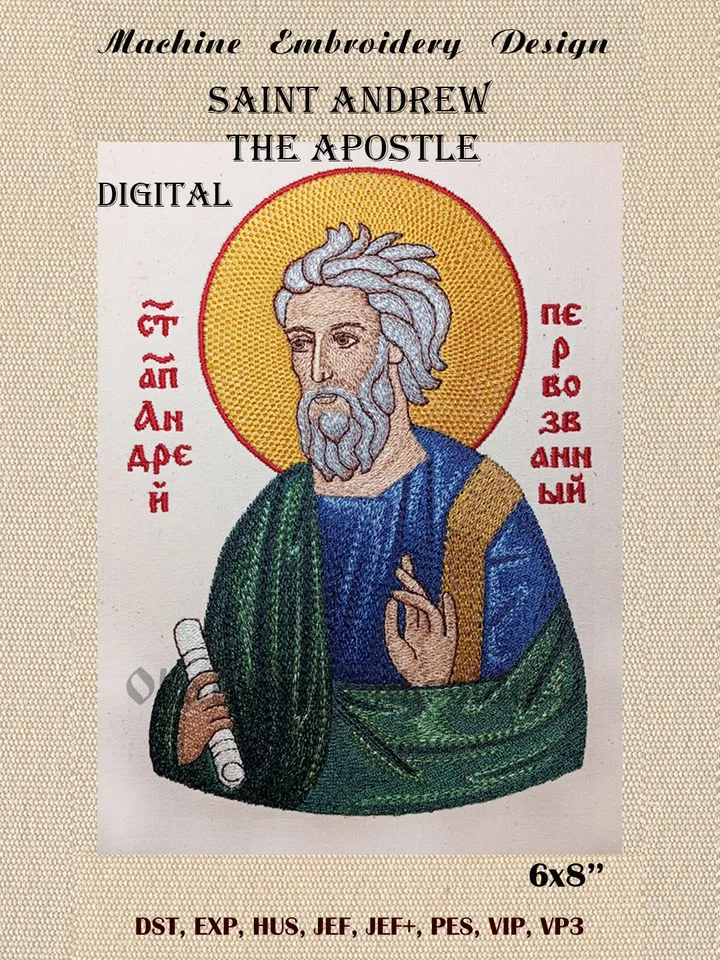 Saint Andrew the Apostle embroidery design