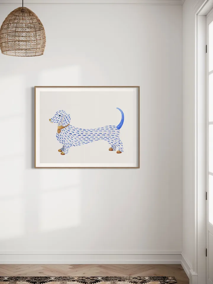 Dachshund Art Watercolor Painting Print Art Dachshund Gift Dog Wall Art Dog Mom Gift Sausage Dog Art Funny Dachshund Art Gift For Him Print