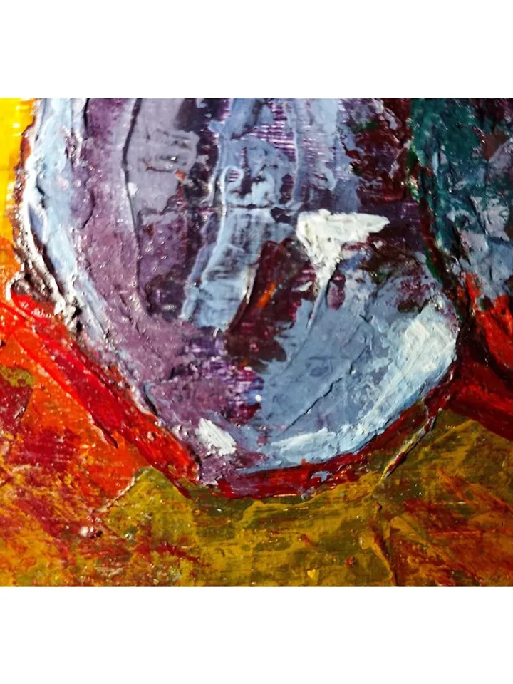 Plum painting kitchen still life fruit wall decoration
