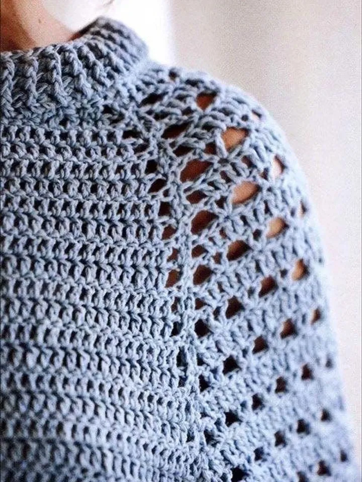 Crochet sweater, crochet jumper pattern , easy women sweater pdf