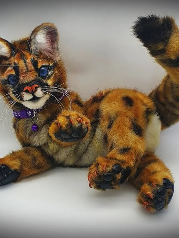 Sewing PATTERN Cougar Toy-Collectible Toy - Posing Toy- Cougar Toy-Stuffed Animal
