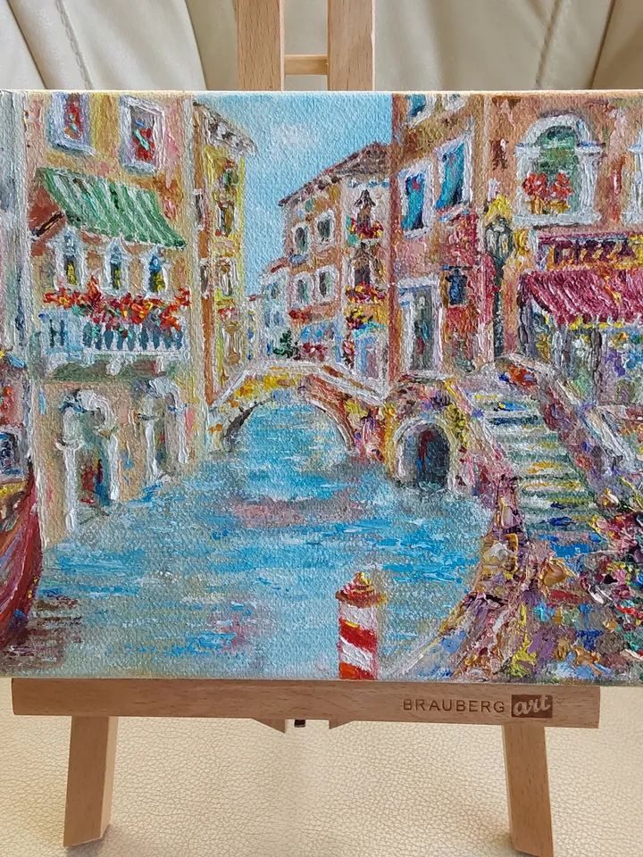 Venice. Oil painting. Canvas on a wide stretcher. Author's work