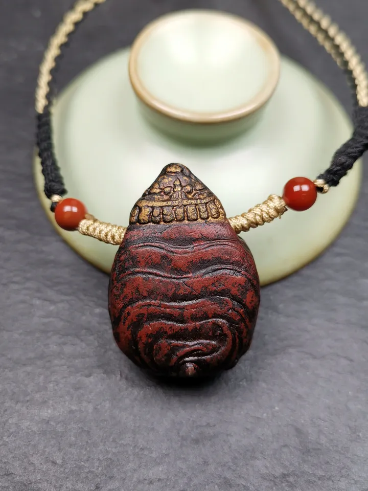 Gandhanra Old Tibetan Tsa Tsa Amulet, Scorpion Guru of Padmasambhava, Scorpion Terma Amulet of Wrathful Kila Transmission
