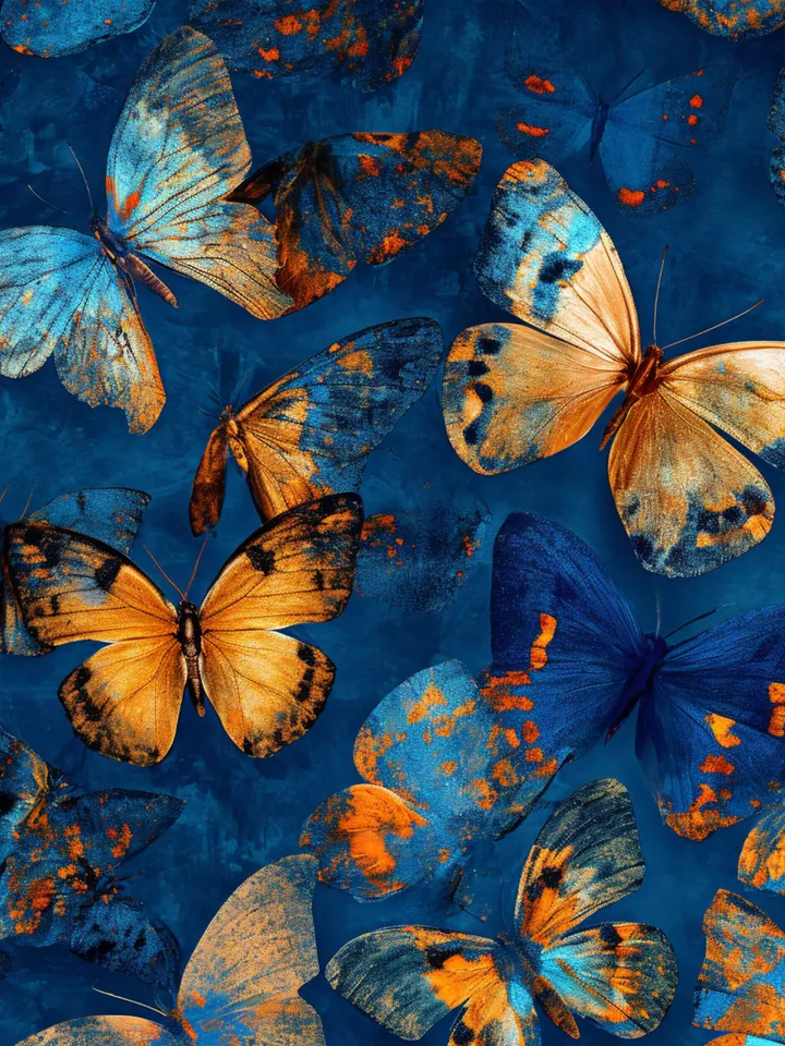 Original Colorful Butterfly Oil Painting On Canvas, Large Wall Art, Abstract Animals Painting, Office Wall Art, Custom Painting, Home Decor