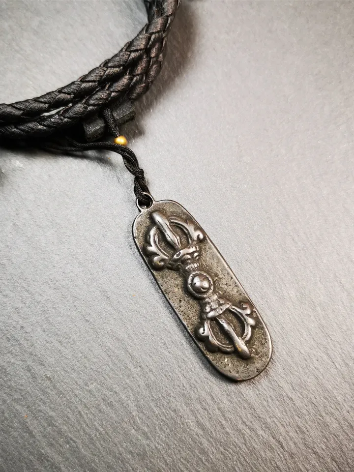 Gandhanra Handmade Tibetan Budhist Amulet,Vajra Dorje, Protective Pendant,1.96&quot;