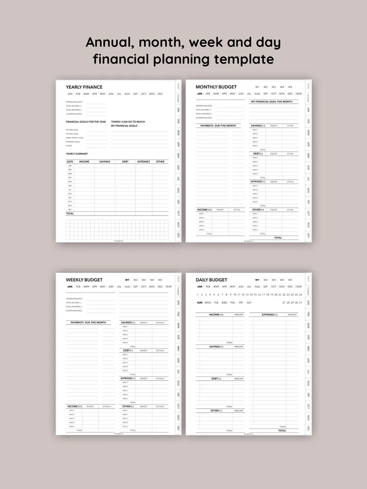 Digital budget planner. Financial planner for family wealth. Personal finance: budget, expense tracking, invest, savings. Cost-of-living crisis printables