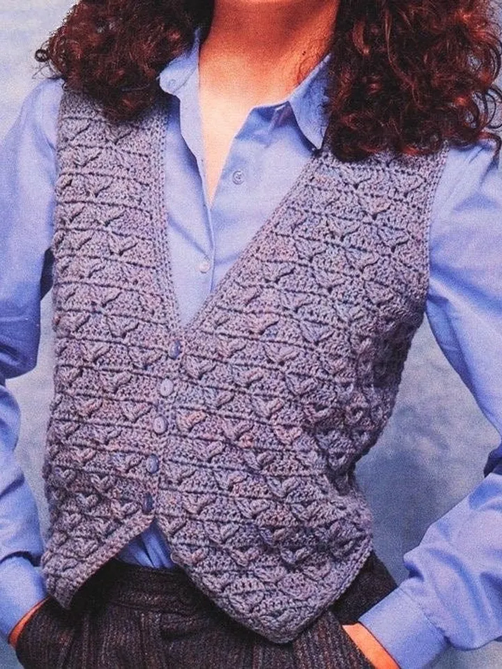 Waistcoat crochet pattern, vest crochet pattern , women waistcoat pdf