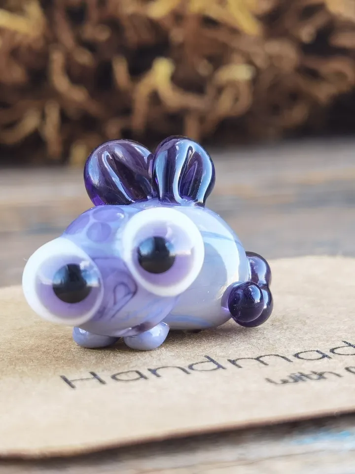 Tiny monster miniature glass monster figurine monster sculpture for terrarium decoration or fairy garden decor